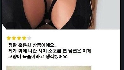남편몰래 야한속옷 구매한 후기