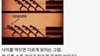 직장인들이 나이 먹으면 다르게 보인다는 그림