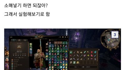 발더스3 고인물의 소매넣기